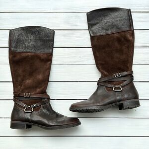 Ralph Lauren Sonya Riding Equestrian Style Boot Brown Leather size 9